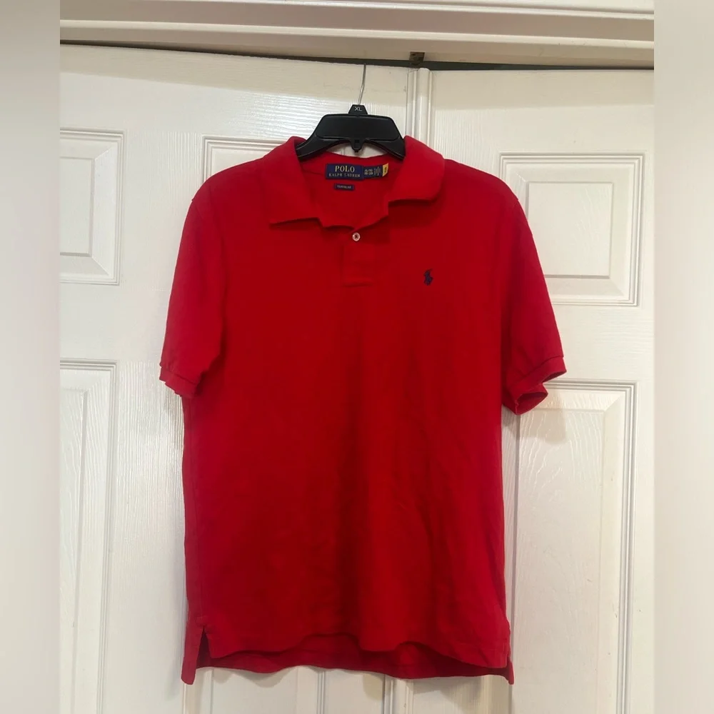 Polo Ralph Lauren Mens XL Classic Fit Short Sleeve Red Rugby Pony